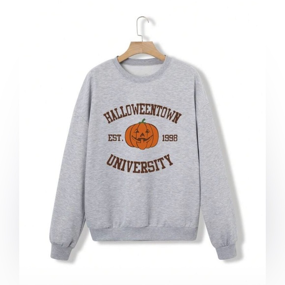 SHEIN Sweaters - SHEIN Gray Halloweentown University Pullover